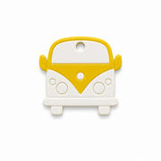 Hondentag geel wit VW busje MINI
