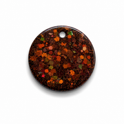 Hondentag bruine glitters rond