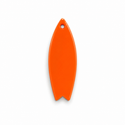 Hondentag oranje surfplank
