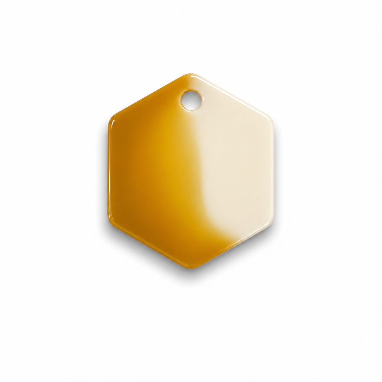 Hondentag 2 kleuren Hexagon
