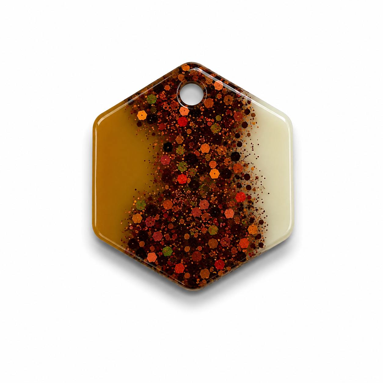Hondentag glitters Hexagon