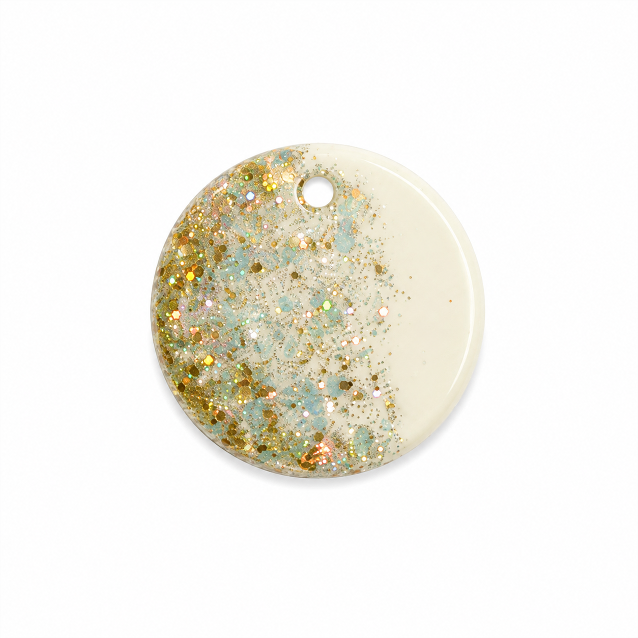 Hondentag glitter sparkles of gold rond