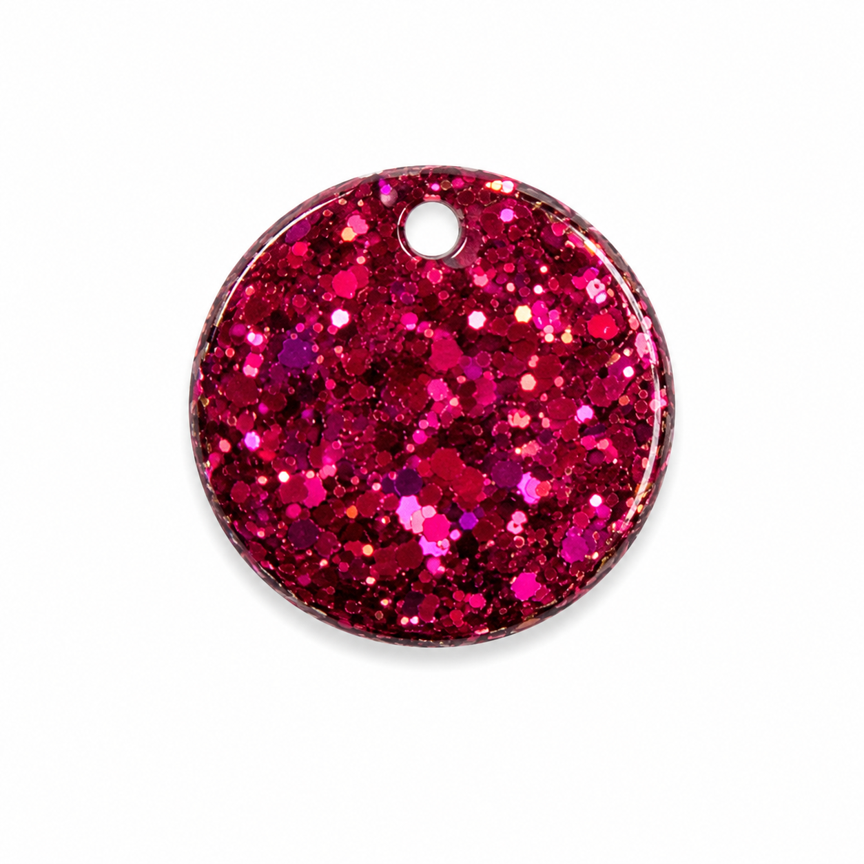 Hondentag pink perfect rond
