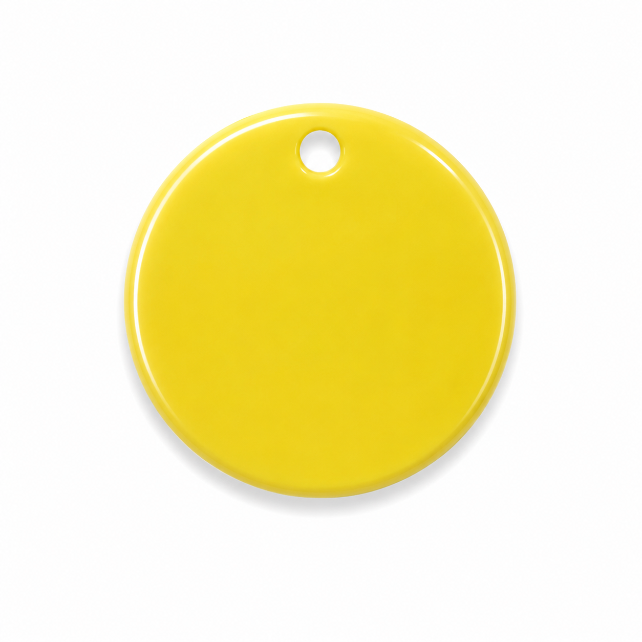 Hondentag yellow rond