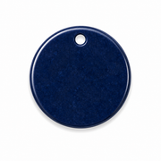 Hondentag dark blue rond