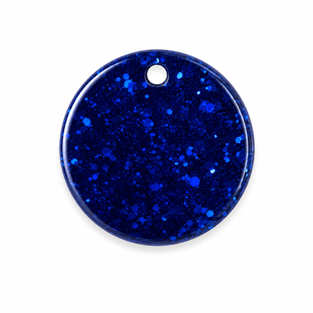 Hondentag royal blue rond