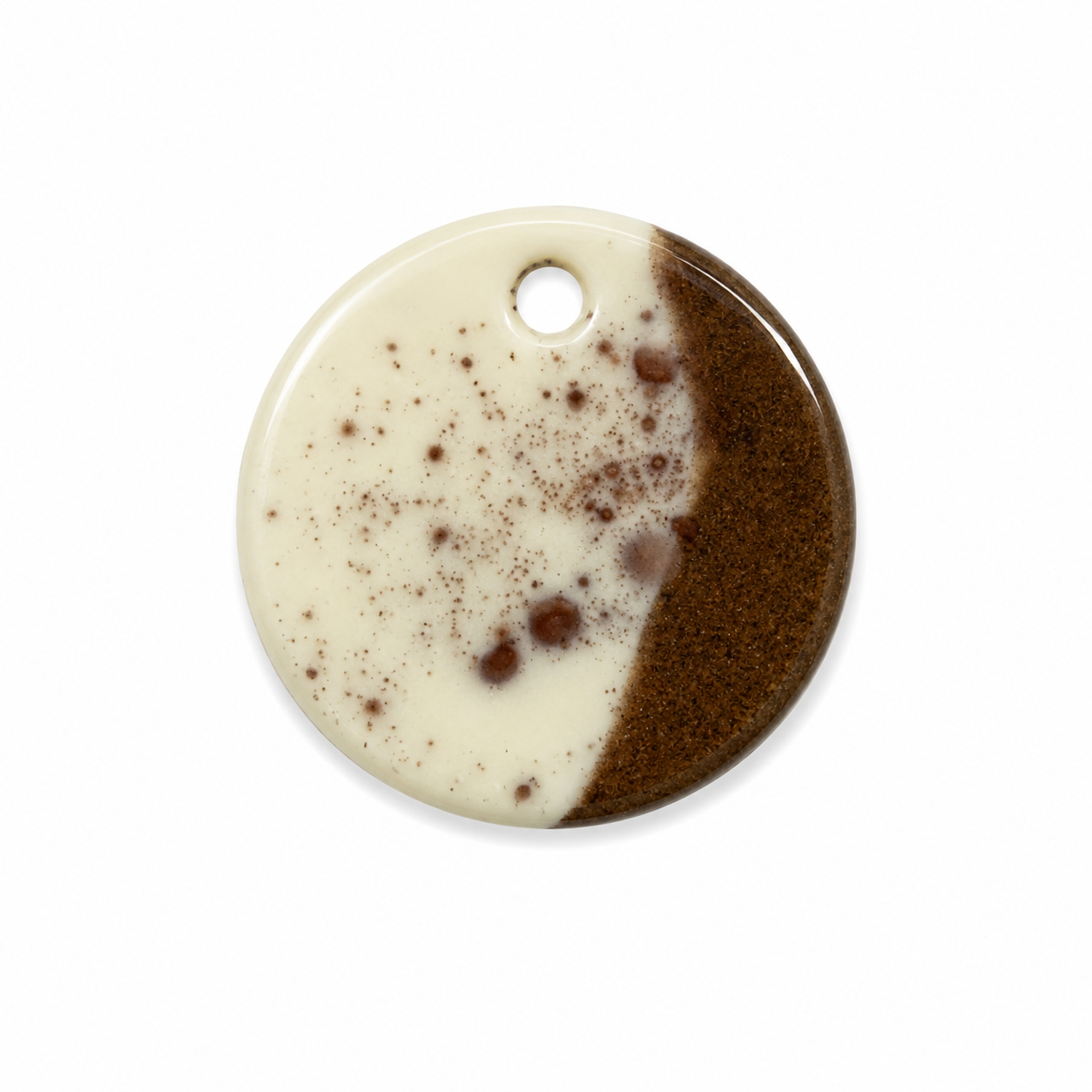 Hondentag chocolate drip rond