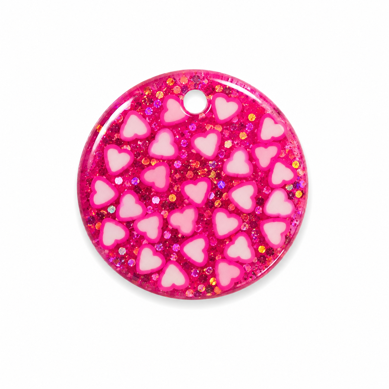 Hondentag barbie pink rond