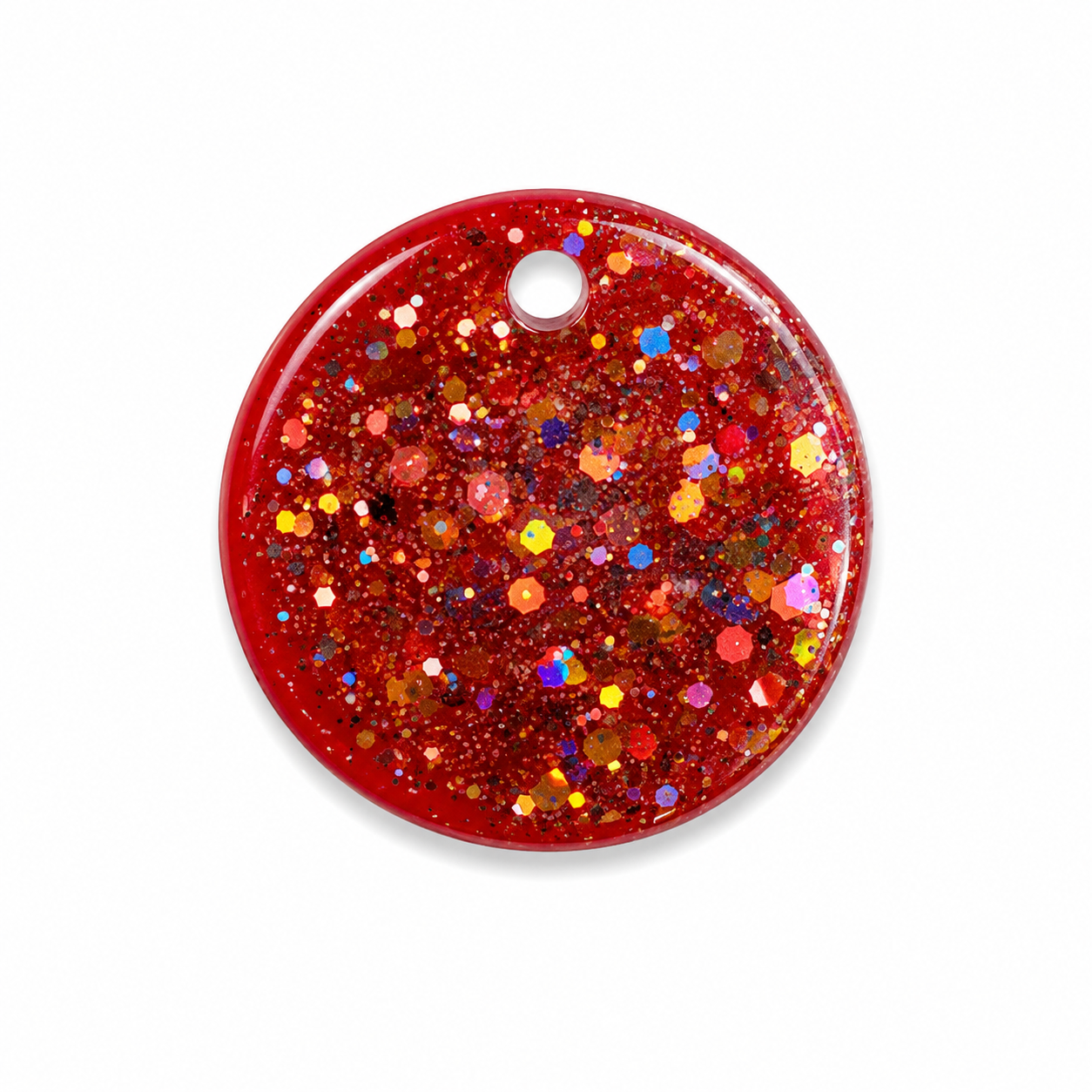 Hondentag red carpet glitter rond