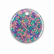 Hondentag pastel rainbow rond