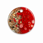 Hondentag candy cane special rond