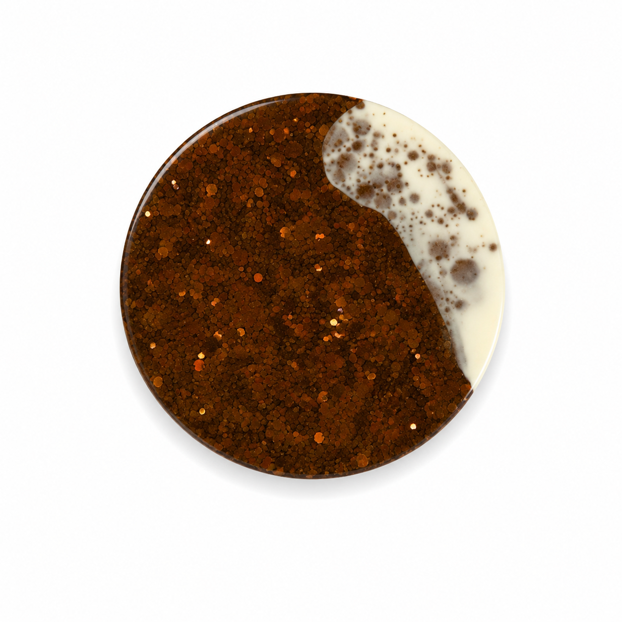 Hondentag XL cola latte rond