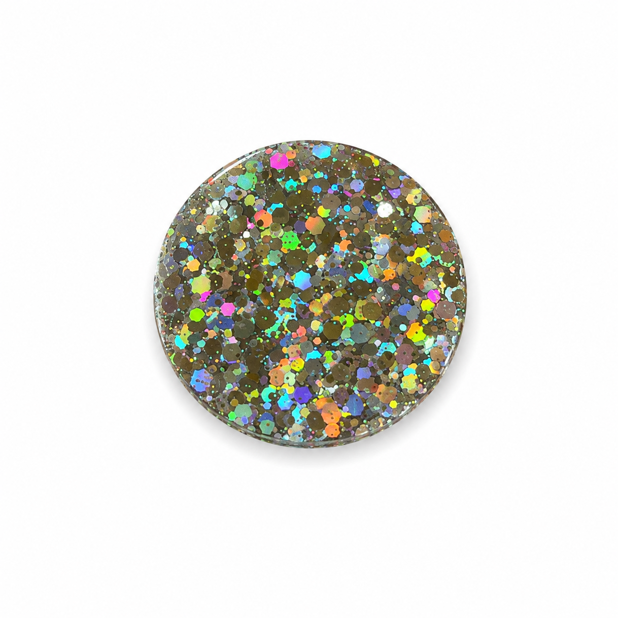 Hondentag XL glitter funfetti rond