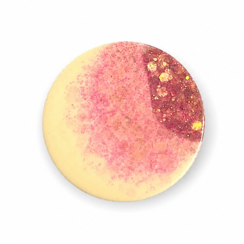 Hondentag XL glitter milkshake rond