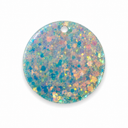 Hondentag XL glitter pastel rond