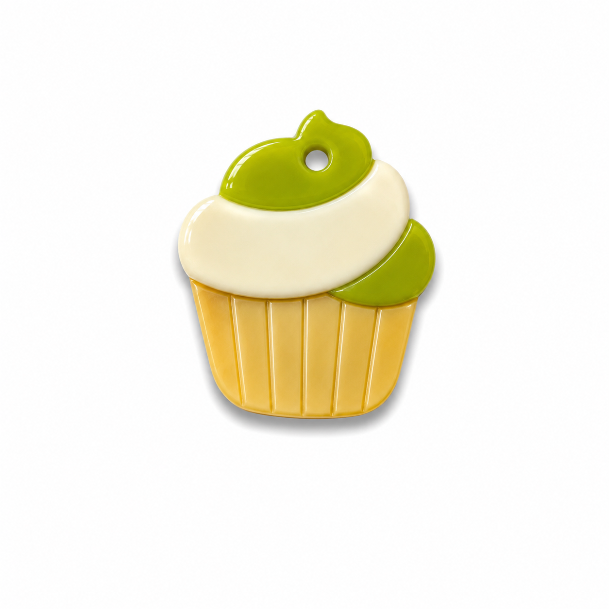 Hondentag matcha cupcake