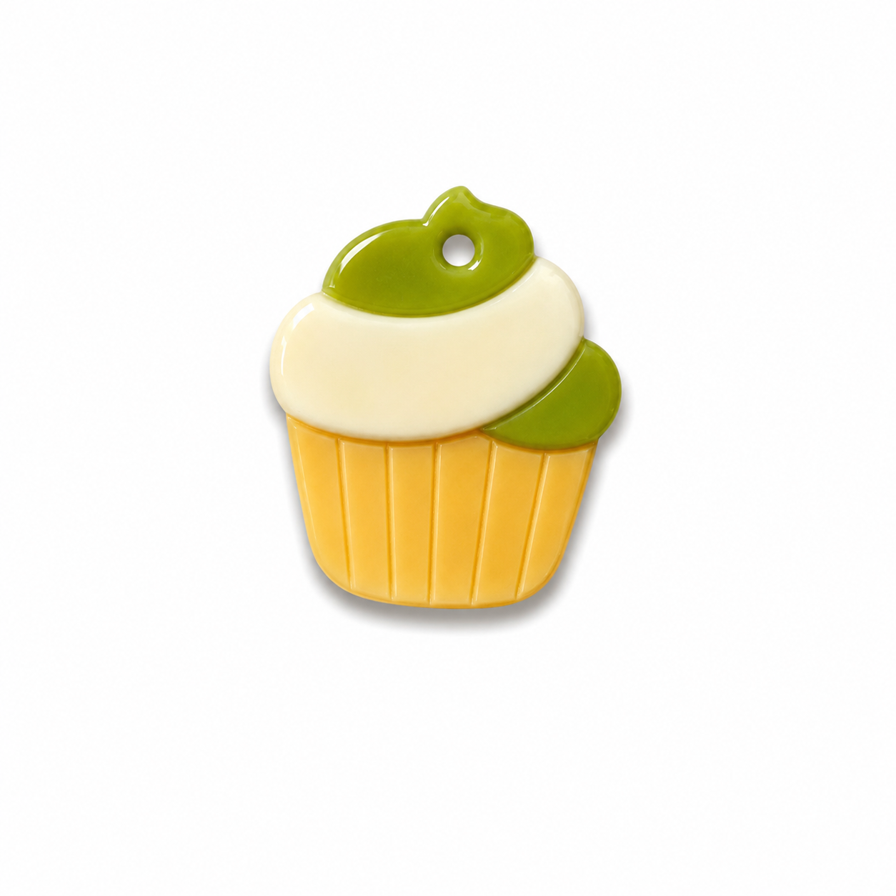 Hondentag matcha swirl cupcake