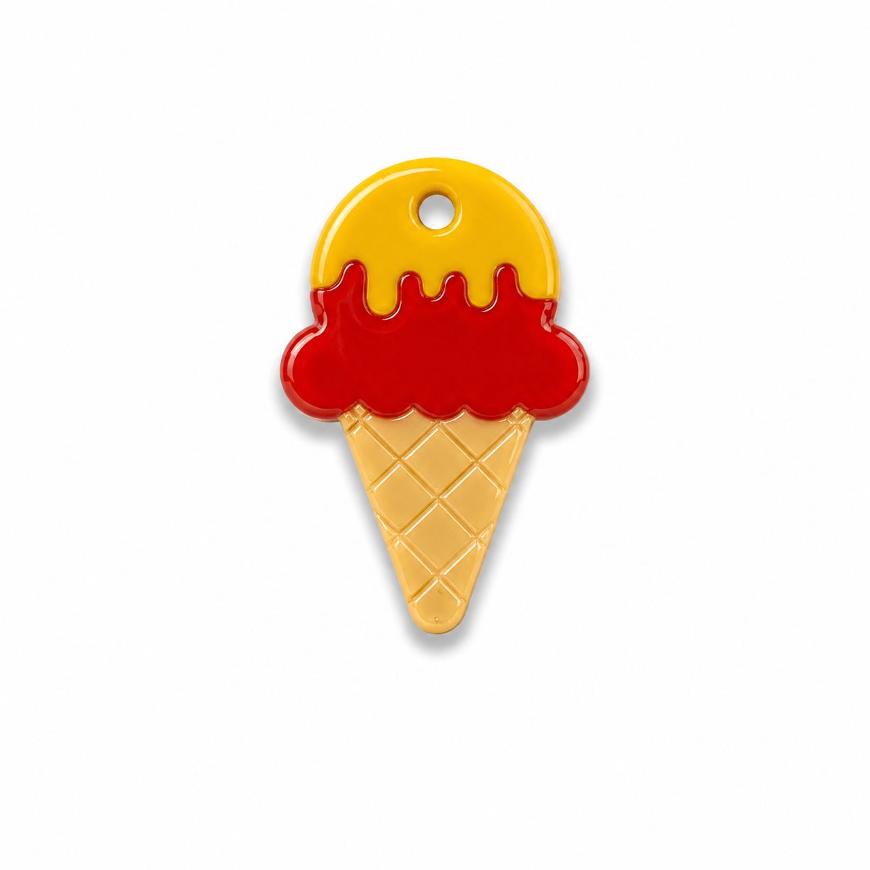 Hondentag strawberry vanilla ijsje MINI