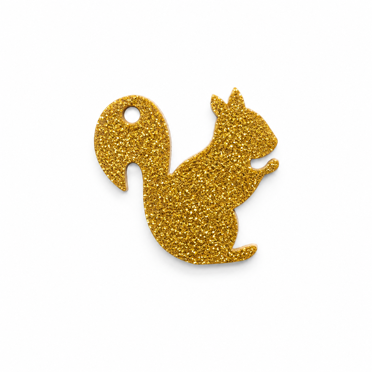 Hondentag glitter gold eekhoorn