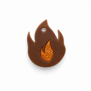 Hondentag flamable multi color vuur