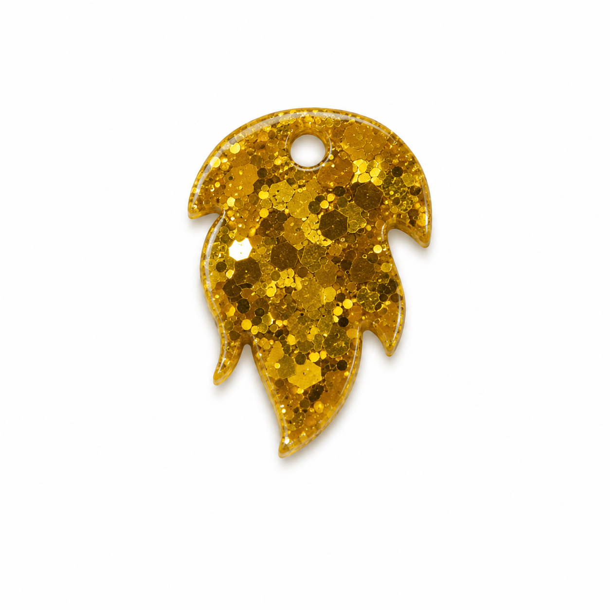Hondentag glitter goud vuur