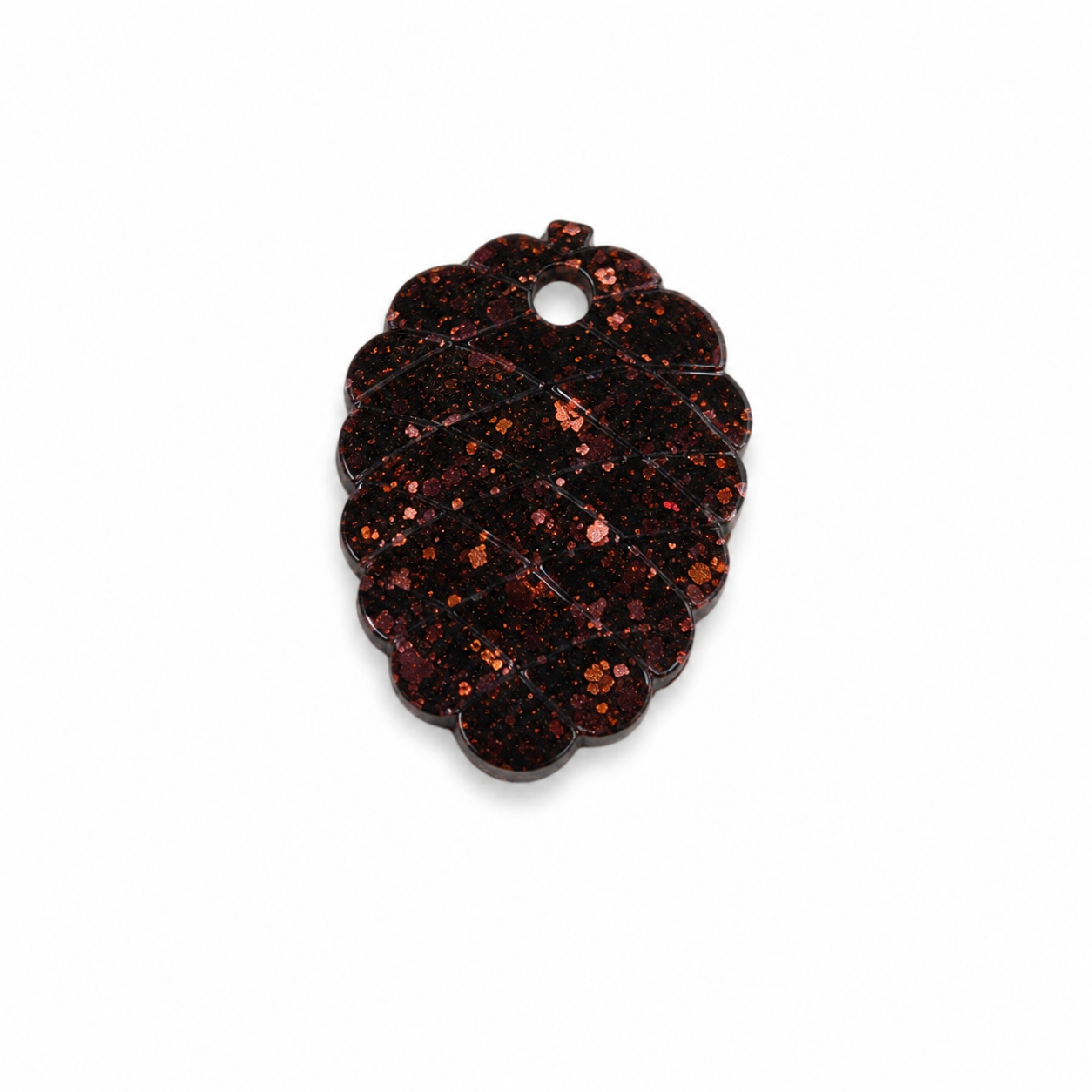 Hondentag glitter dark dennenappel