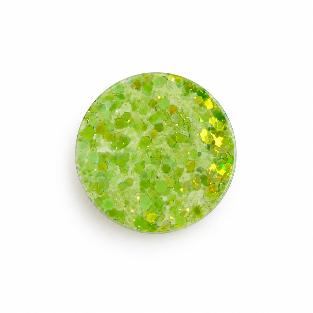 Hondentag glitter pistachio cirkel groot