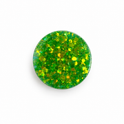 Hondentag glitter kiwi cirkel groot