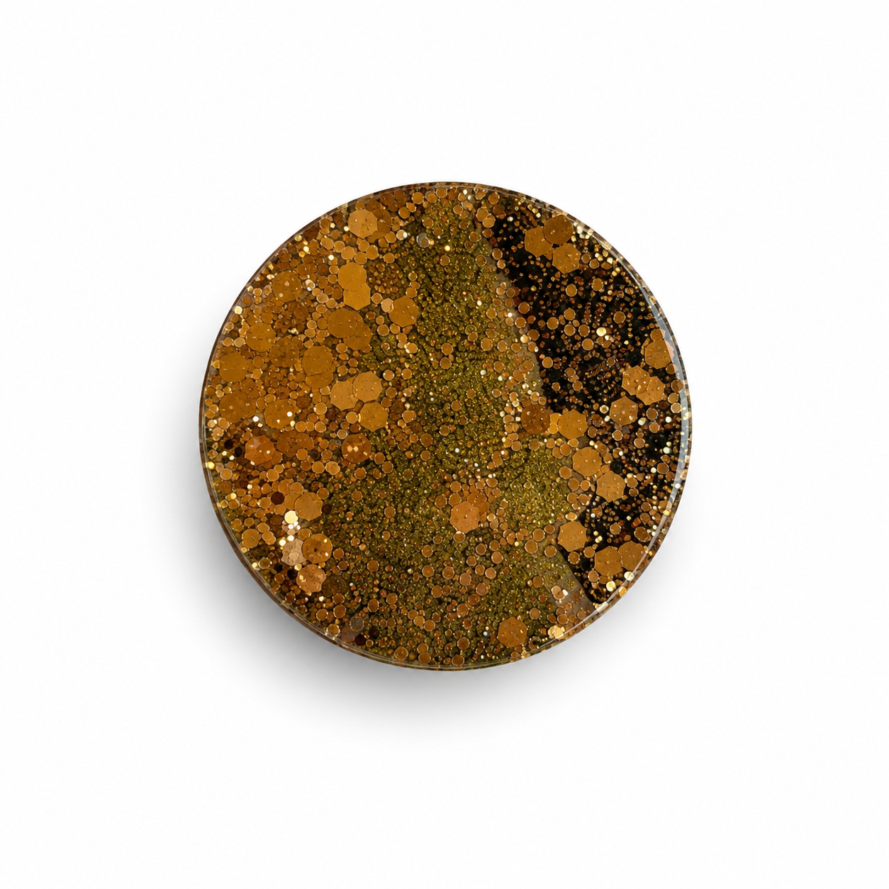 Hondentag glitter coffee swirl groot