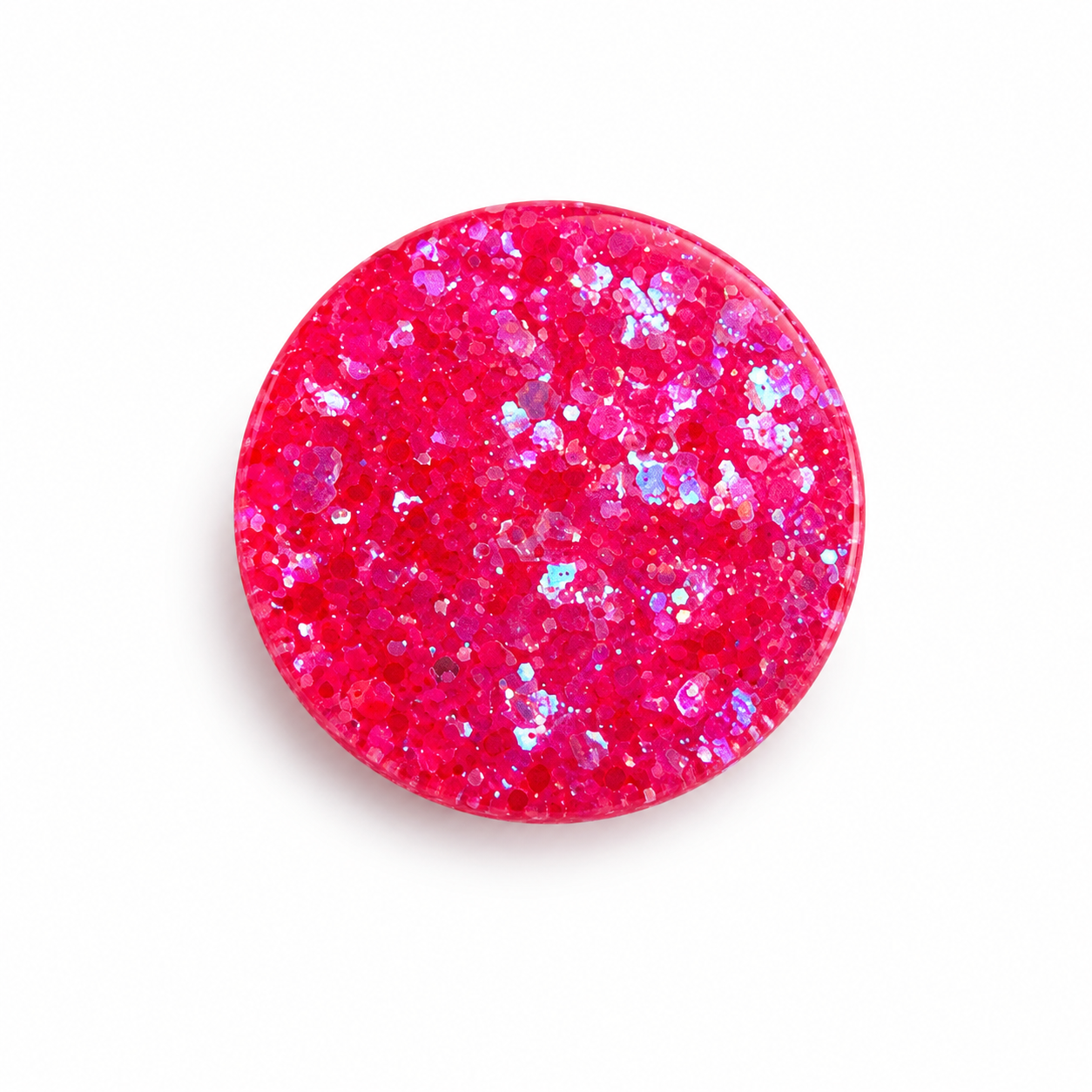 Hondentag glitter pink groot