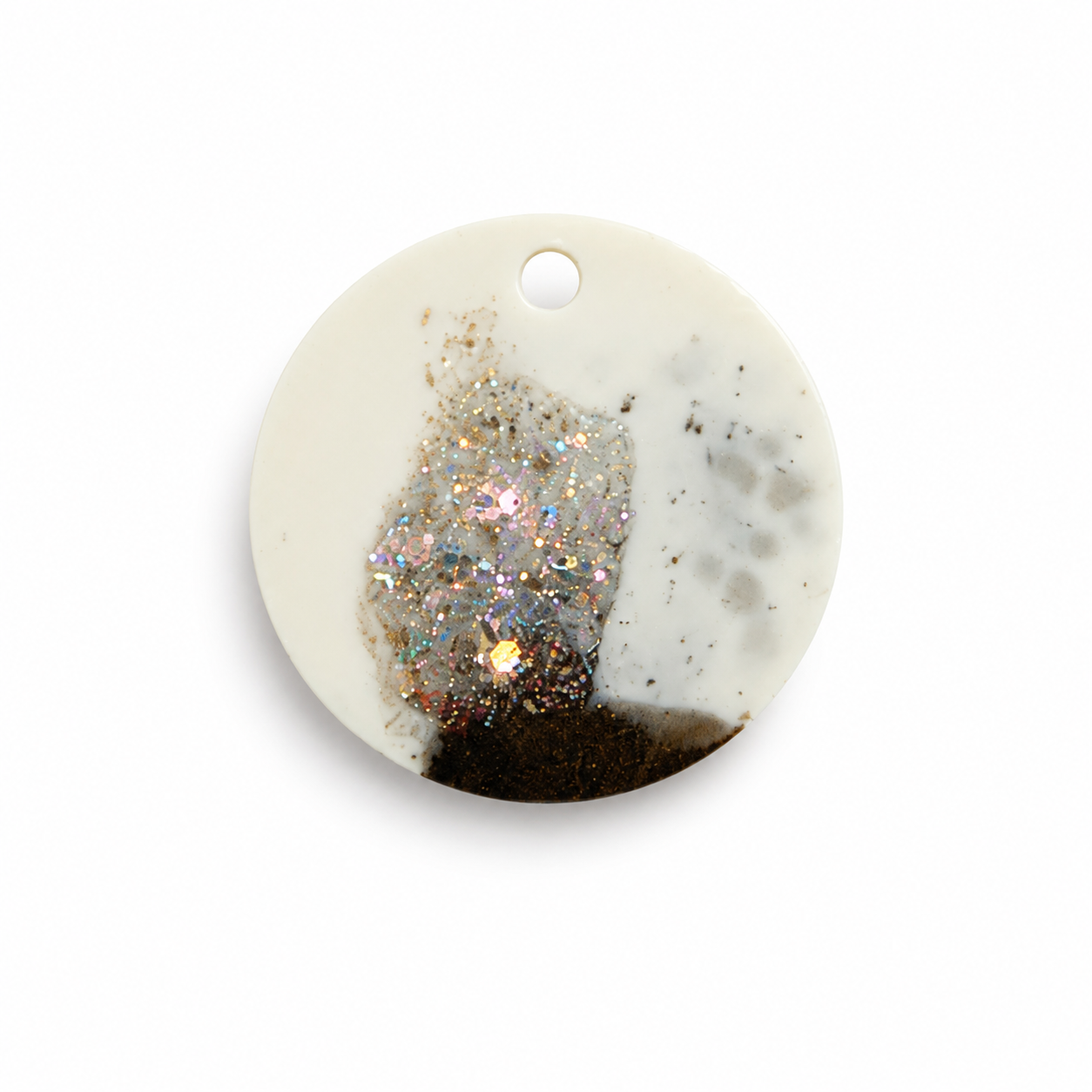 Hondentag glitter coffee drip groot