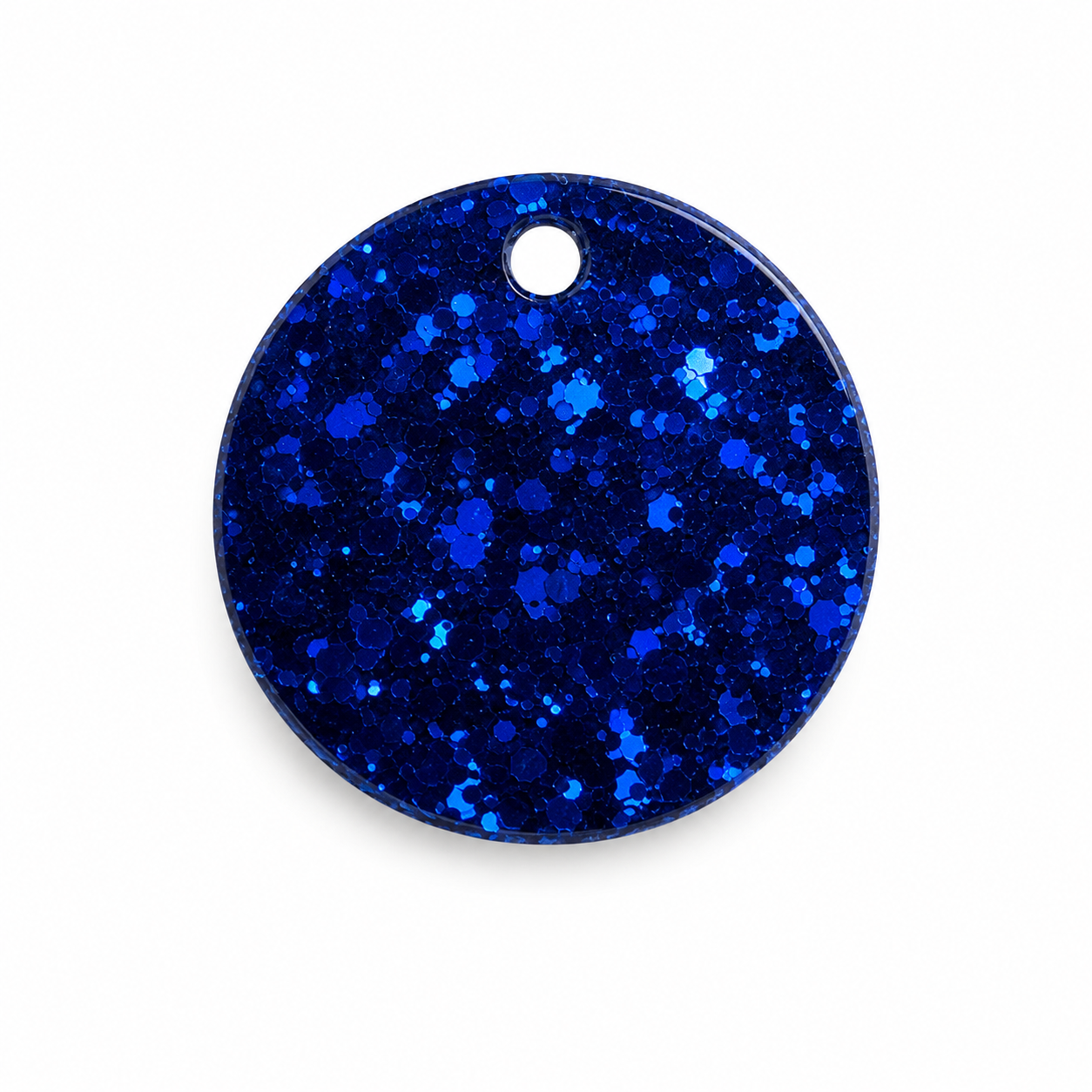 Hondentag glitter midnight cirkel