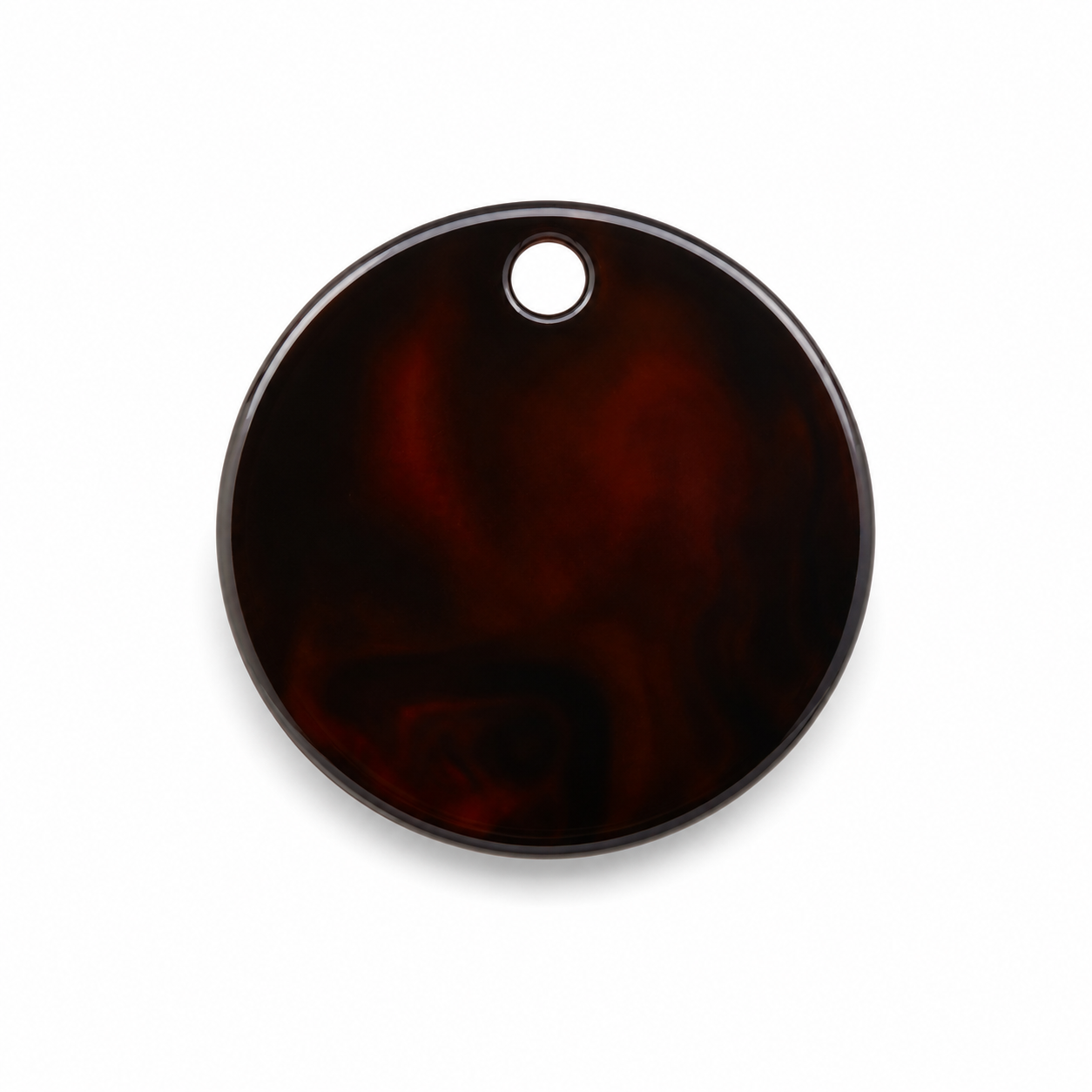 Hondentag black coffee swirl cirkel