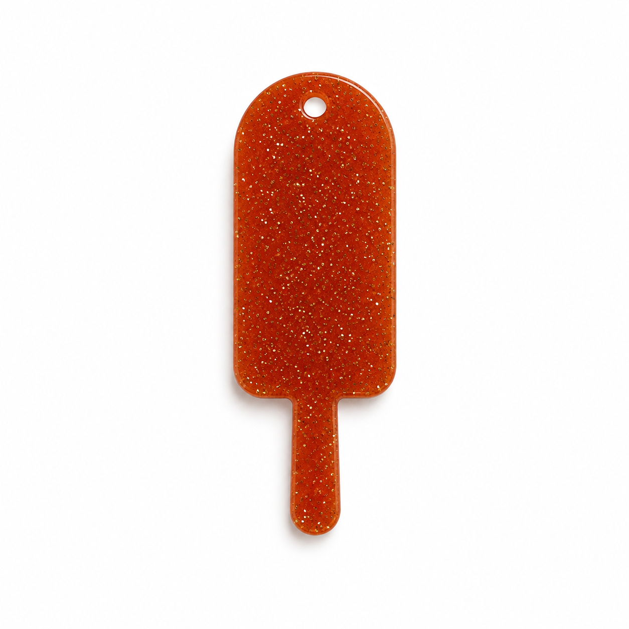 Hondentag glitter sinaasappel ijsje