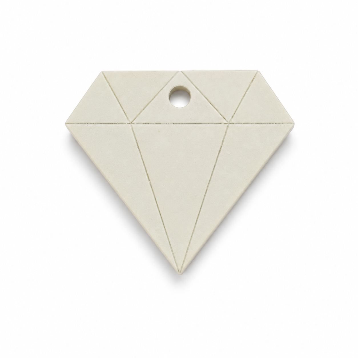 Hondentag white pearl diamant