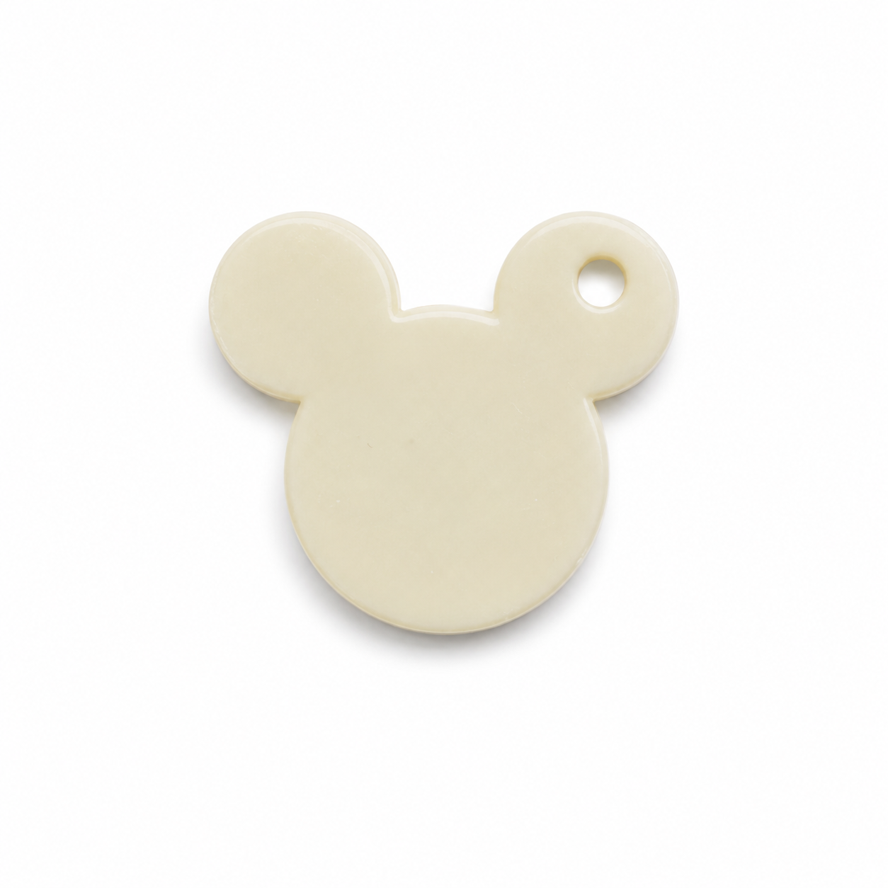 Hondentag glitter white mickey