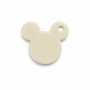 Hondentag glitter white mickey