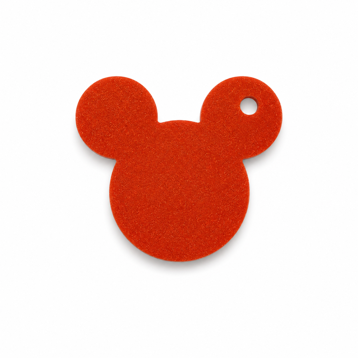 Hondentag orange red mickey