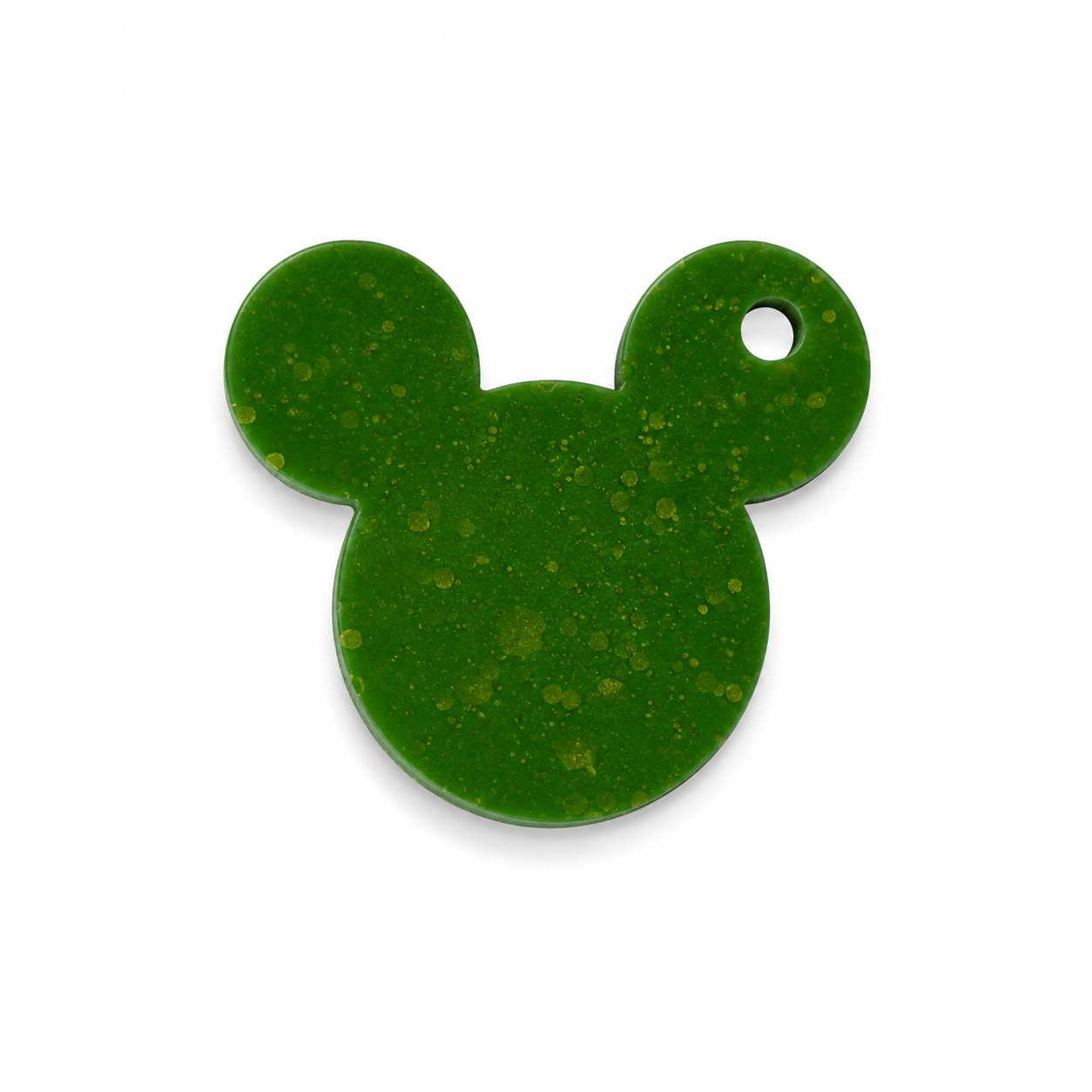 Hondentag green sparkle mickey