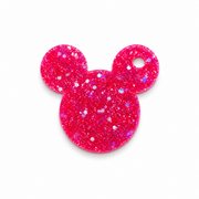 Hondentag pink sparkle mickey