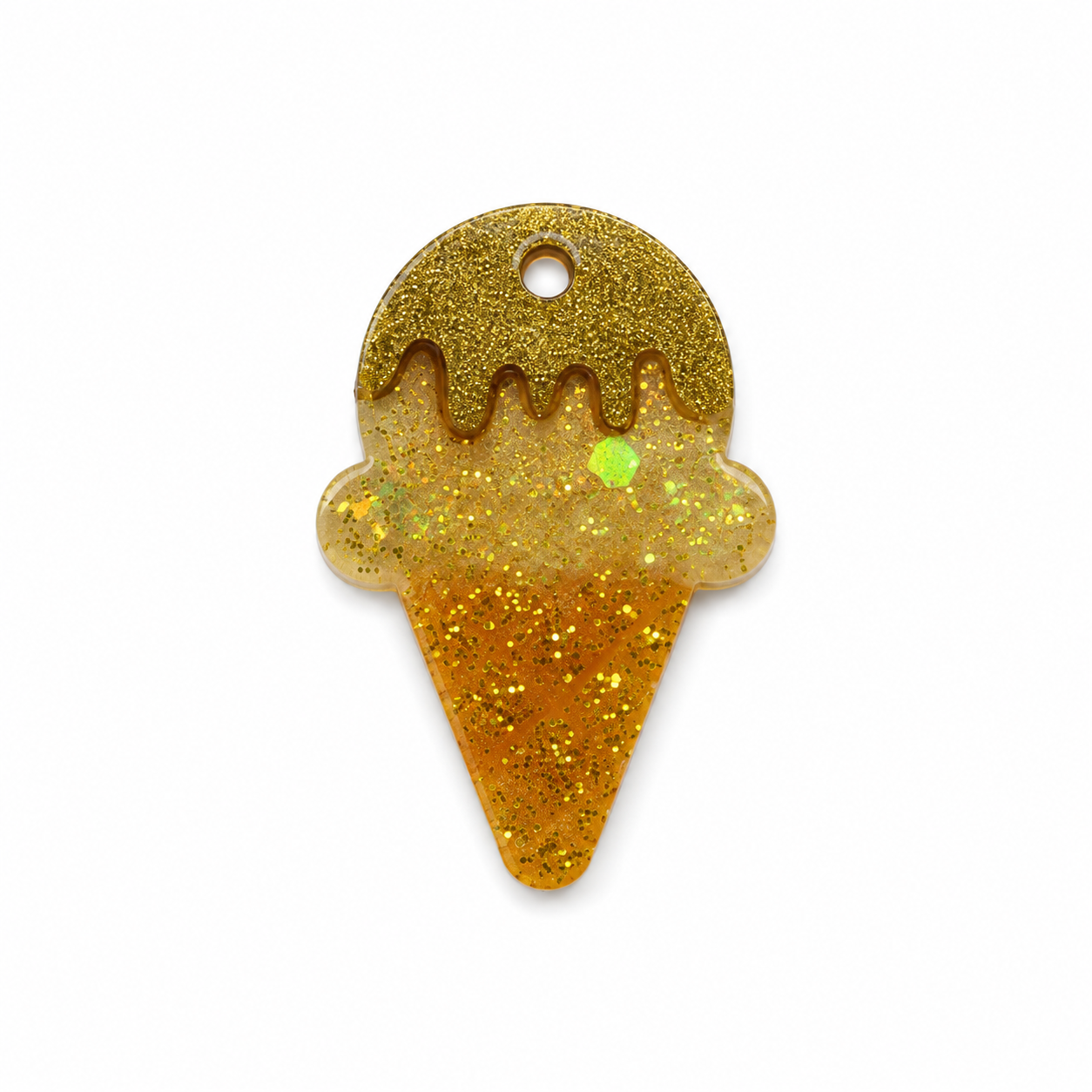 Hondentag gold chocolate drip ijsje