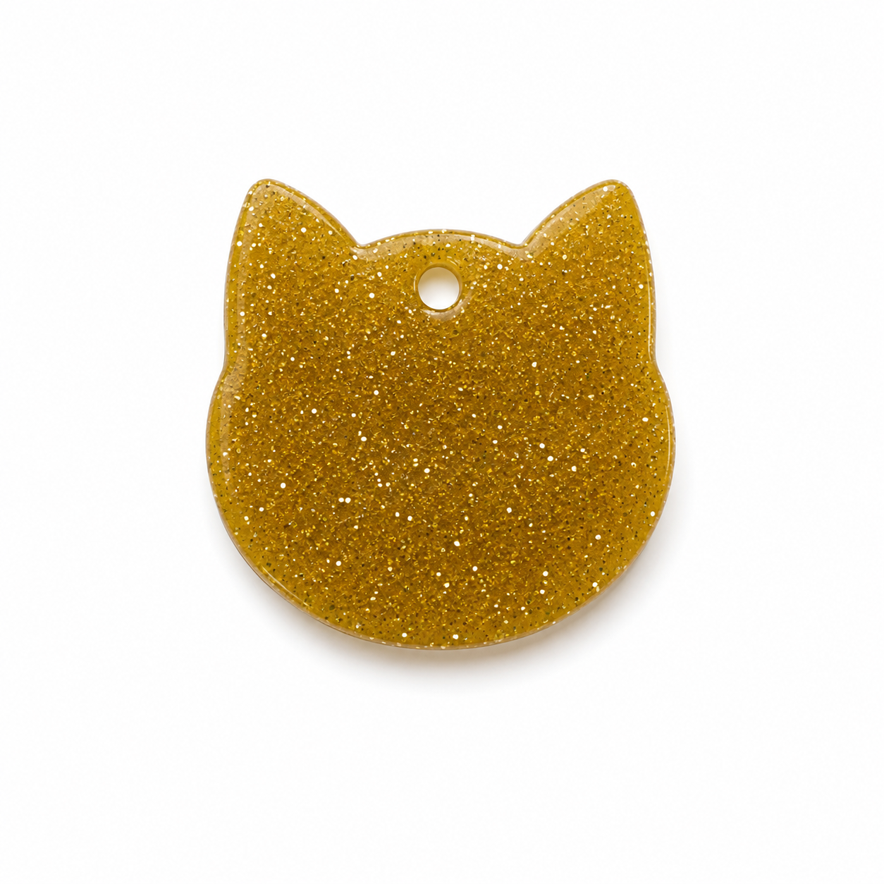 Hondentag gouden glitter kat dier