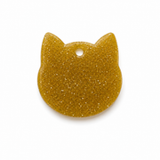 Hondentag gouden glitter kat dier