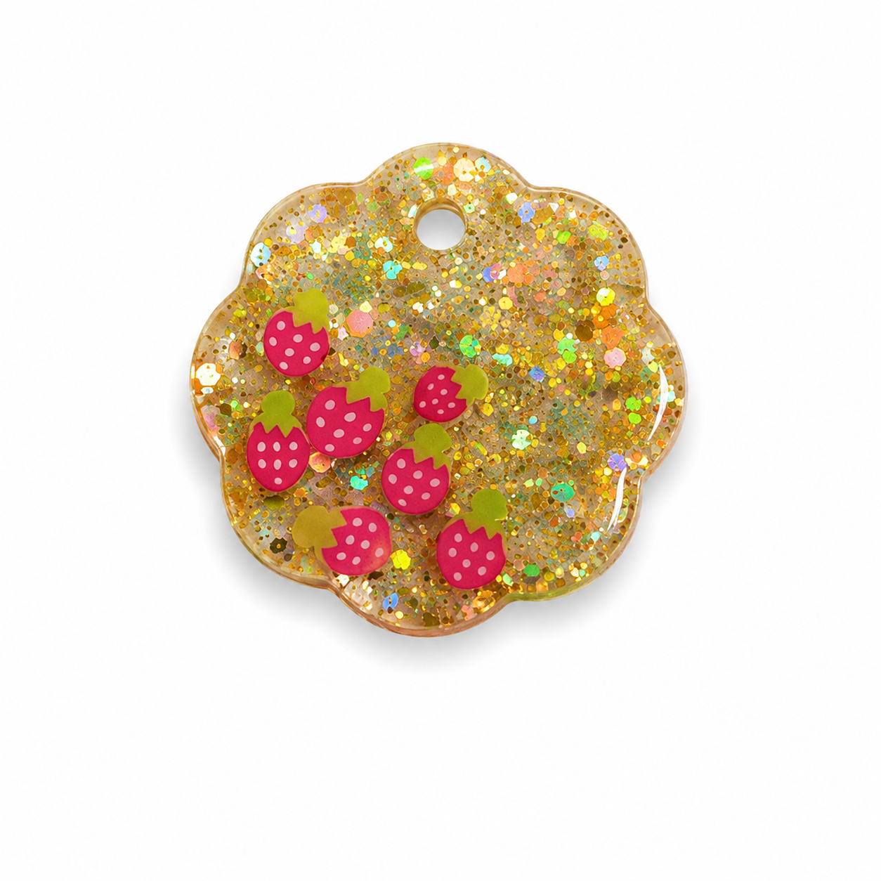 Hondentag strawberry daisy bloem