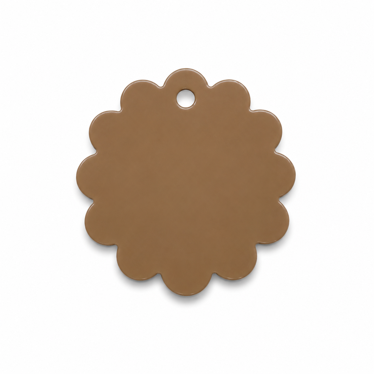 Hondentag beige hortensia bloem