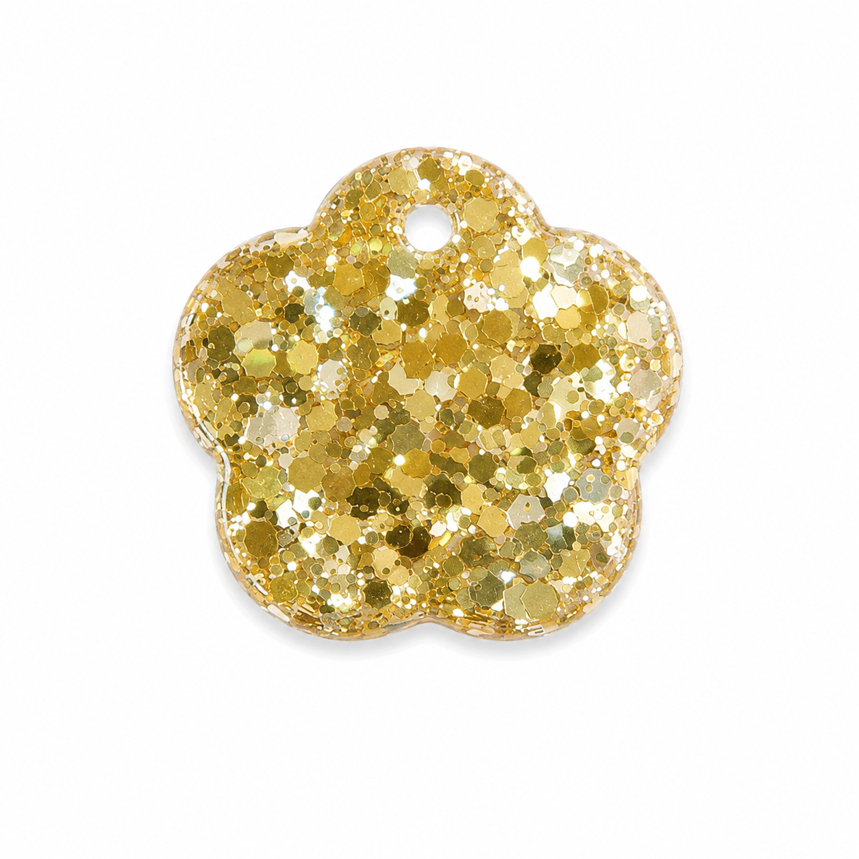 Hondentag gold sparkle margriet bloem