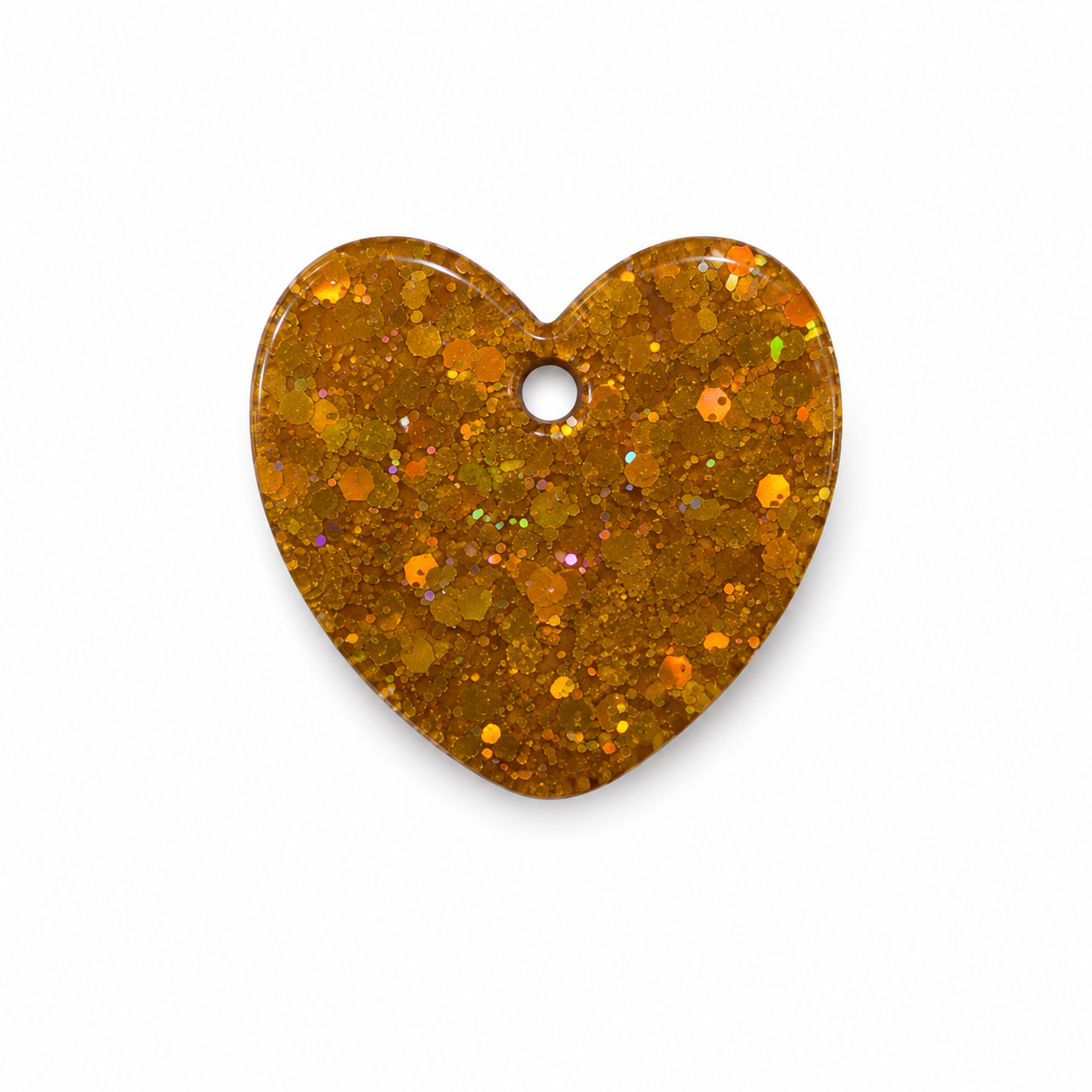 Hondentag glitter goldie hartje MINI