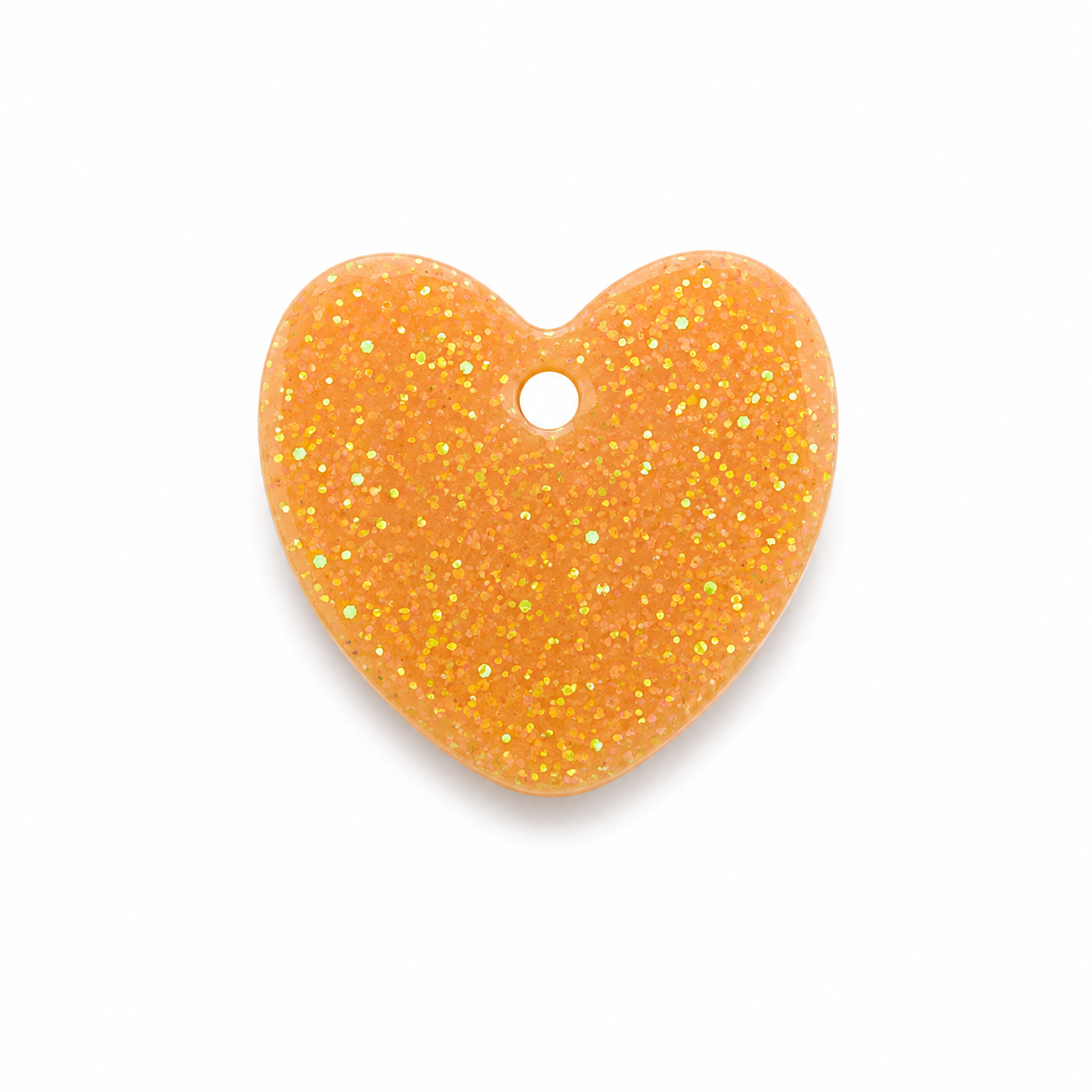 Hondentag glitter light gold hartje MINI