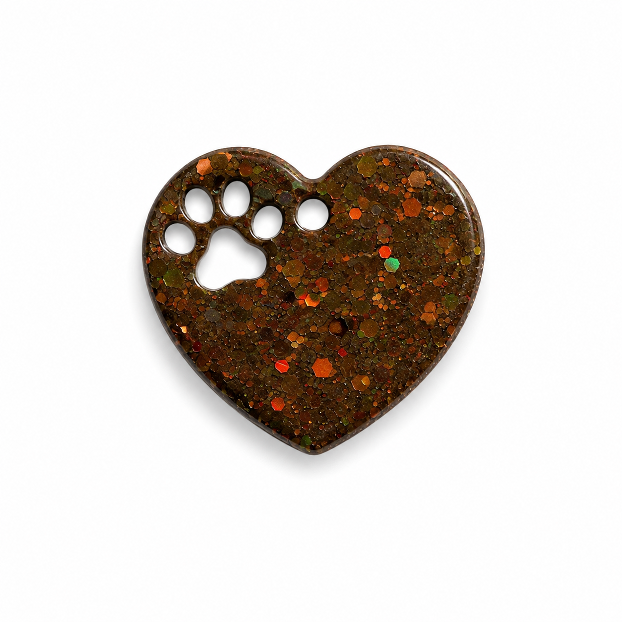 Hondentag brownie hartje XL