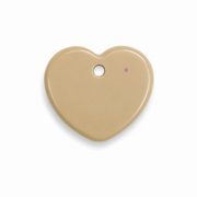 Hondentag beige hartje